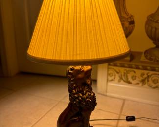 Vintage Frederick Cooper Gilt Lion Table Lamps. Photo 2 of 2.
