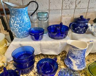 Blue Enamel Pitcher, Cobalt Blue juicers and more.