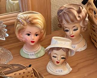 Vintage headvases