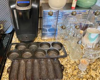 Vintage Cast Iron Corn and Muffin pans.