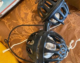 Vintage/Antique Cast iron spool holders