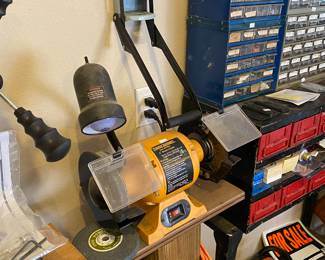 seldom used bench grinder.