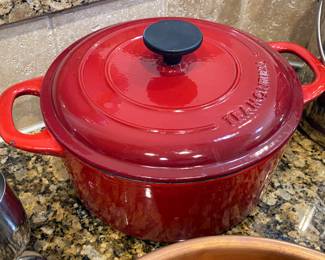 Ruby Red Enamel Dutch Oven