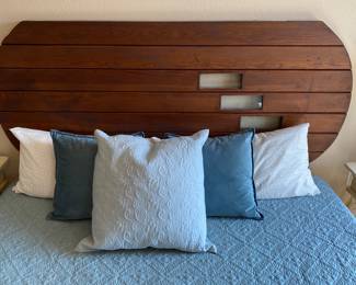 Custom Queen sized Old Door Bed Headboard, sold separate from Queen bed and frame.