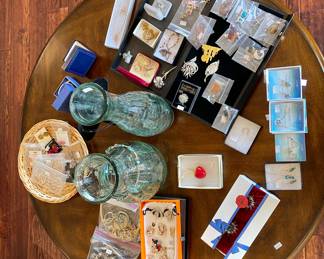 Good grouping of Jewelry, that include high end collectible Swarovski Disney and elegant costume crystal pieces.