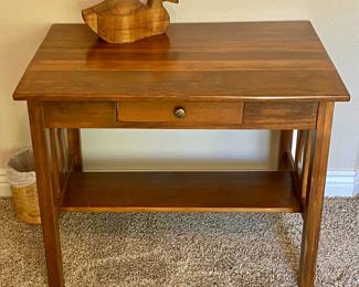 NICE Wood one drawer table.