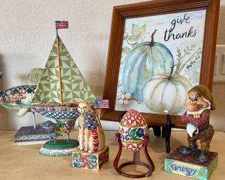 Nice group of Jim Shore decor.