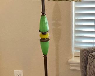 RARE Antique Jadeite Floor Lamp, will need a new cord.