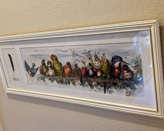 Yard Long signed Bird print.