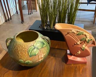 Super Pair of Roseville Vases, zero damage.