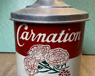 Vintage Carnation Malted Milk METAL container