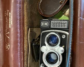 Vintage Yashica EM  Camera and bag.