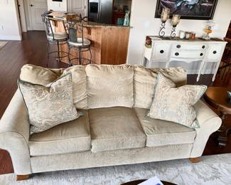 Newer Tan fabric sofa