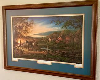 Terry Redlin Signed "Morning Rounds" ltd edition print