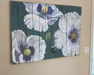 EXCELLENT Genuine Barn Wood, hand painted Wall art decor. NOT China reproduction