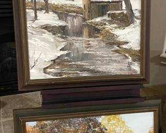 EXCELLENT Rare Marilyn Dwyer Original Oil Paintings on Wood.