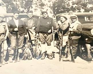 Another note on the photo. It was given to the Estate's father by Babe Ruth's nephew.