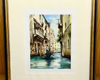 Signed Italian print