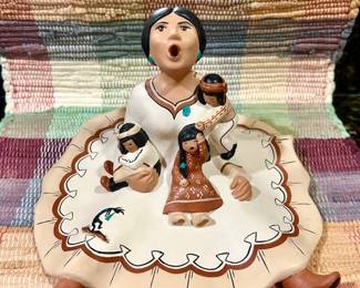 Vintage signed Native American Storyteller doll