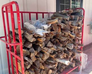 Firewood stacked