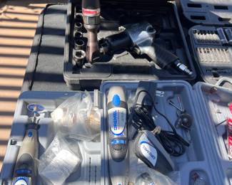 Lots of drills, sanders, Grinders. Etc 