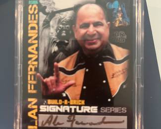 Limited Edition custom Lego figure signed by actor