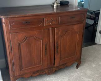 Pre sell item priced at 1650. American Federal style Oak and Birch Cupboard. Circa 1860. 54 x 21 x 82.5. Appraised by the "Appraisers Registry" in 2000 for 5500.