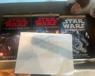 3 Star Wars Books signed by author