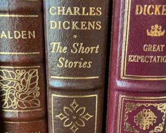 Nice collection of Eastmon leather back books