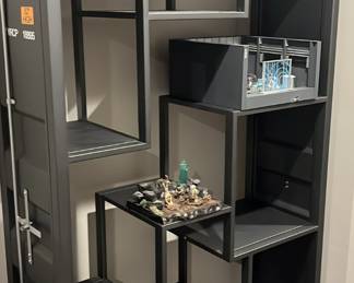 Pre sell items priced at 400 each. 2 metal display cabinets.