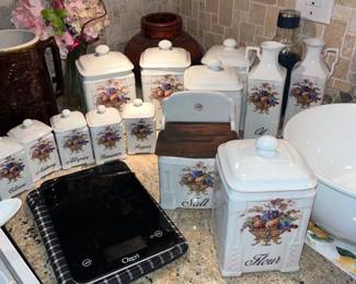 Vintage Czechoslovakia Lustreware Canister Set 