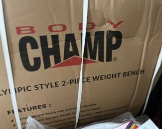 Body Champ Olympic Style 2 piece weight bench 