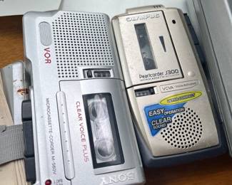 Sony Microcassette Recorder  Olympus Pearlcorder J300 