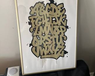 Graffiti Alphabet Poster 