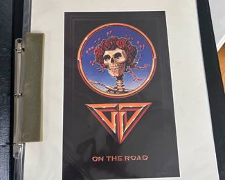 Alton Kelley Collection - The Grateful Dead - On the Road Poster - Mouse Kelley Double Signed - Near Mint 