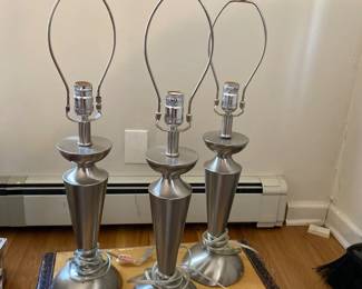 1Pewter Table Lamps Set of 3 d
