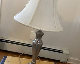 Pewter Table Lamp with Shade