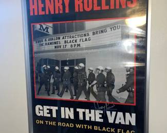GET IN THE VAN by Henry Rollins Poster 