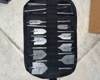 Vintage Spade Bit Set with Hex Shanks 