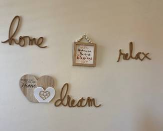 Home Relax Dream Wooden Wall Decor 