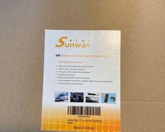 Solar Sunway  - Battery Trickle Charger and Maintainer 