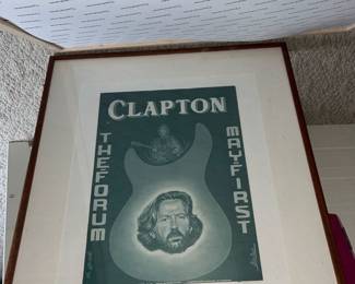 Eric Clapton 1990 Original Framed Poster 