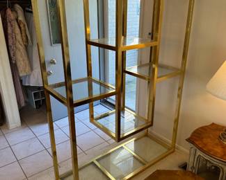Brass and Glass Display Unit