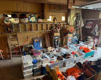 Lots of holiday decorations! 