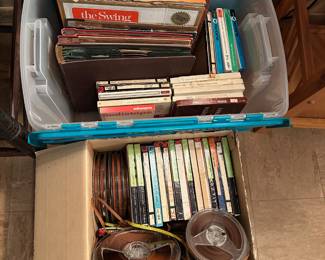 Vinyl records and reels