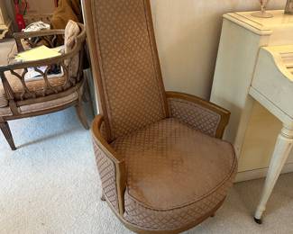 Vintage high back club chair