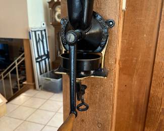 Antique coffee grinder