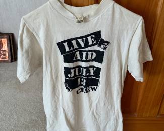 Rare vintage 1985 Live Aid MTV Crew shirt
