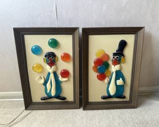 Framed Clown Art