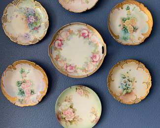 Hand painted plates